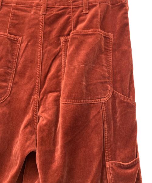 doublet（ダブレット）doublet (ダブレット) CUT OFF VELVET PANTS ブラウン サイズ:Mの古着・服飾アイテム