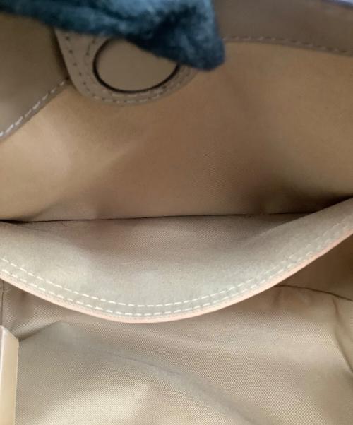 GIANNI CHIARINI（ジャンニ キアリーニ）GIANNI CHIARINI (ジャンニ キアリーニ) 2WAYハンドバッグ ベージュ×ブラウンの古着・服飾アイテム