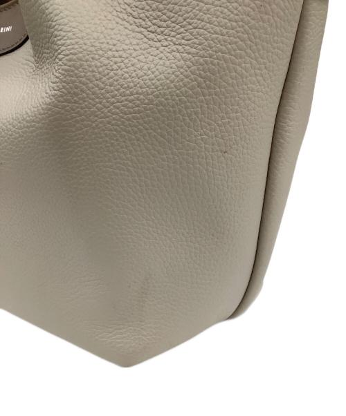 GIANNI CHIARINI（ジャンニ キアリーニ）GIANNI CHIARINI (ジャンニ キアリーニ) 2WAYハンドバッグ ベージュ×ブラウンの古着・服飾アイテム