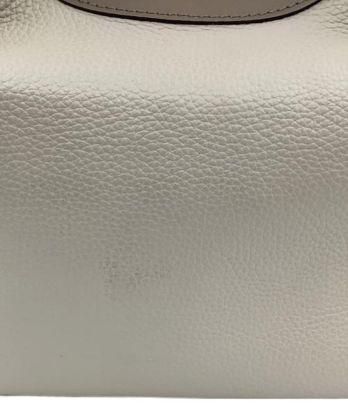 GIANNI CHIARINI（ジャンニ キアリーニ）GIANNI CHIARINI (ジャンニ キアリーニ) 2WAYハンドバッグ ベージュ×ブラウンの古着・服飾アイテム