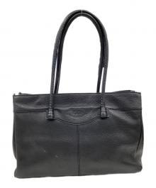 TOD'S（トッズ）の古着「レザートートバッグ」｜ブラック