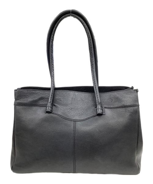 TOD'S（トッズ）TOD'S (トッズ) レザートートバッグ ブラックの古着・服飾アイテム