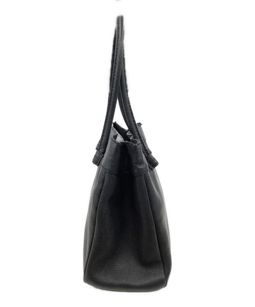 TOD'S（トッズ）TOD'S (トッズ) レザートートバッグ ブラックの古着・服飾アイテム