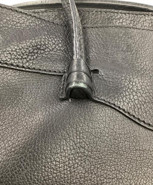 TOD'S（トッズ）TOD'S (トッズ) レザートートバッグ ブラックの古着・服飾アイテム