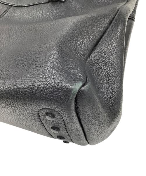 TOD'S（トッズ）TOD'S (トッズ) レザートートバッグ ブラックの古着・服飾アイテム