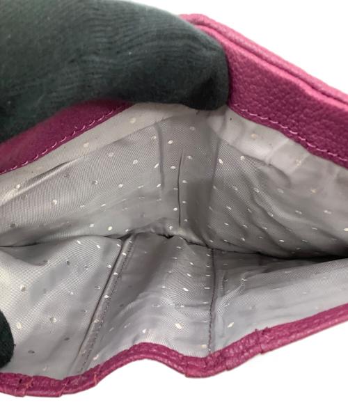 Perche（ペルケ）Perche (ペルケ) アクリル玉がま口財布 パープルの古着・服飾アイテム