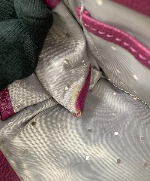 Perche（ペルケ）Perche (ペルケ) アクリル玉がま口財布 パープルの古着・服飾アイテム