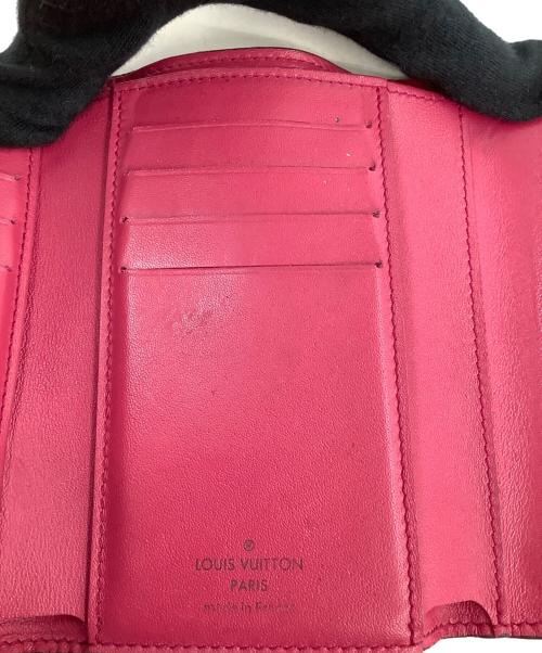 LOUIS VUITTON（ルイ ヴィトン）LOUIS VUITTON (ルイ ヴィトン) ポルトフォイユ・カプシーヌ コンパクト ノワール・ホットピンクの古着・服飾アイテム
