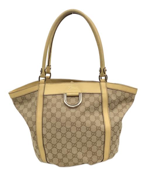 GUCCI（グッチ）GUCCI (グッチ) GGキャンバストートバッグ ベージュの古着・服飾アイテム