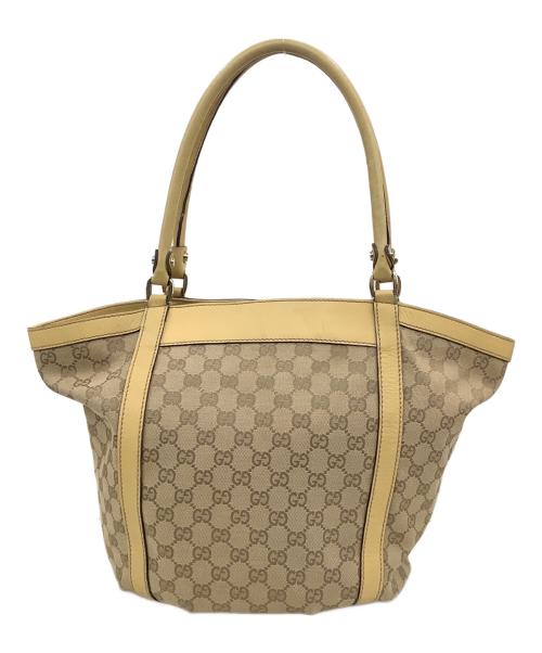 GUCCI（グッチ）GUCCI (グッチ) GGキャンバストートバッグ ベージュの古着・服飾アイテム
