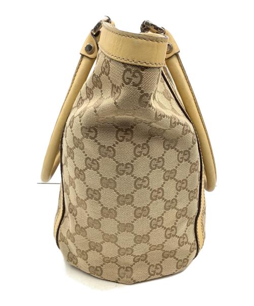GUCCI（グッチ）GUCCI (グッチ) GGキャンバストートバッグ ベージュの古着・服飾アイテム