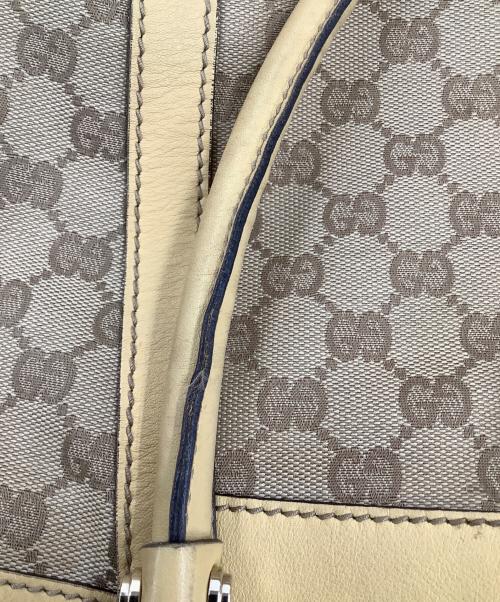 GUCCI（グッチ）GUCCI (グッチ) GGキャンバストートバッグ ベージュの古着・服飾アイテム