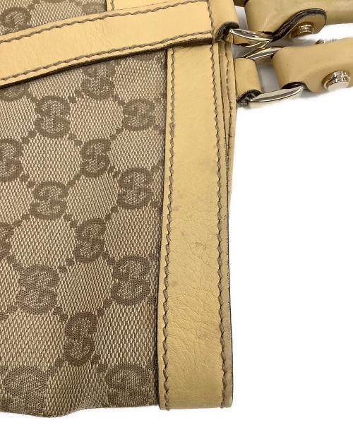 GUCCI（グッチ）GUCCI (グッチ) GGキャンバストートバッグ ベージュの古着・服飾アイテム