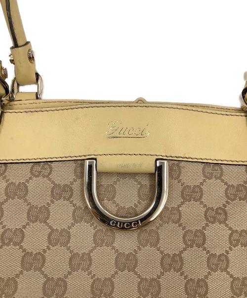 GUCCI（グッチ）GUCCI (グッチ) GGキャンバストートバッグ ベージュの古着・服飾アイテム