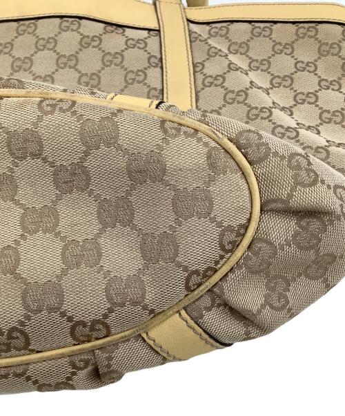 GUCCI（グッチ）GUCCI (グッチ) GGキャンバストートバッグ ベージュの古着・服飾アイテム