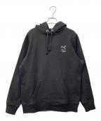 PUMA×maison kitsuneプーマ×メゾンキツネ）の古着「PULLOVER HOODIE BLACK」｜ブラック