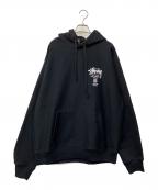 stussyステューシー）の古着「24SS WORLD TOUR ZIP HOOD」｜ブラック