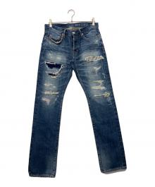 Hysteric Glamour（ヒステリックグラマー）の古着「RSM加工 ダメージジーンズ」｜インディゴ