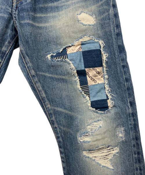 Hysteric Glamour（ヒステリックグラマー）Hysteric Glamour (ヒステリックグラマー) ダメージ加工ジーンズ インディゴ サイズ:81cm(W32)の古着・服飾アイテム