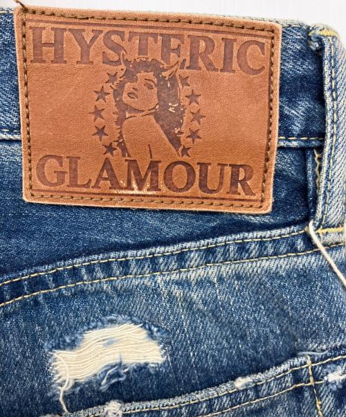 Hysteric Glamour（ヒステリックグラマー）Hysteric Glamour (ヒステリックグラマー) ダメージ加工ジーンズ インディゴ サイズ:81cm(W32)の古着・服飾アイテム