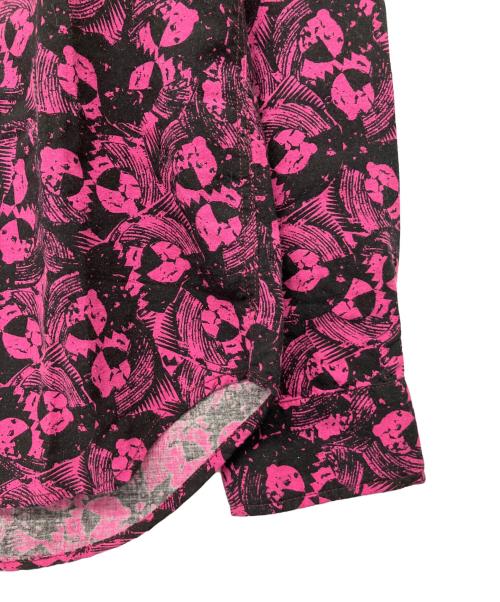 Hysteric Glamour（ヒステリックグラマー）Hysteric Glamour Thee Hysteric XXX The Rolling Stones (ザ ローリングストーンズ) MIXED EMOTIONS柄ウエスタンシャツ ピンク サイズ:L 未使用品の古着・服飾アイテム