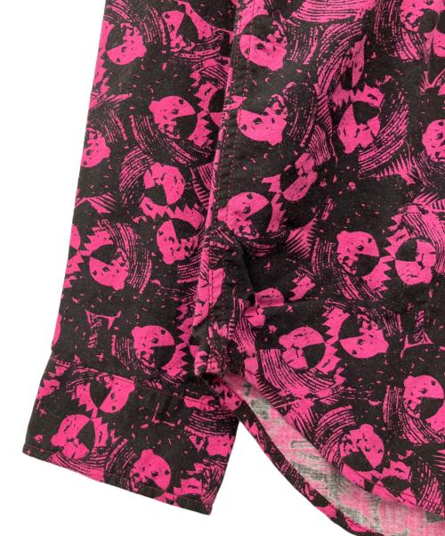 Hysteric Glamour（ヒステリックグラマー）Hysteric Glamour Thee Hysteric XXX The Rolling Stones (ザ ローリングストーンズ) MIXED EMOTIONS柄ウエスタンシャツ ピンク サイズ:L 未使用品の古着・服飾アイテム