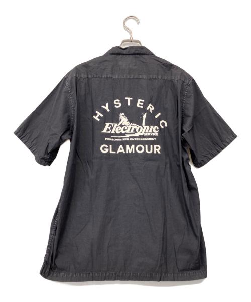 Hysteric Glamour（ヒステリックグラマー）Hysteric Glamour (ヒステリックグラマー) 半袖ワークシャツ グレー サイズ:M 未使用品の古着・服飾アイテム