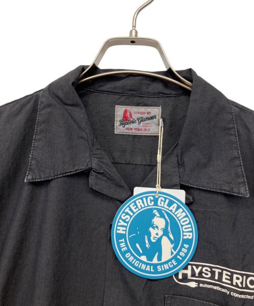 Hysteric Glamour（ヒステリックグラマー）Hysteric Glamour (ヒステリックグラマー) 半袖ワークシャツ グレー サイズ:M 未使用品の古着・服飾アイテム