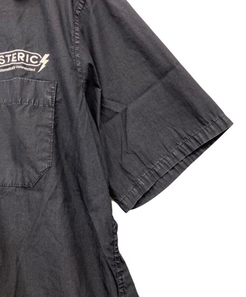Hysteric Glamour（ヒステリックグラマー）Hysteric Glamour (ヒステリックグラマー) 半袖ワークシャツ グレー サイズ:M 未使用品の古着・服飾アイテム