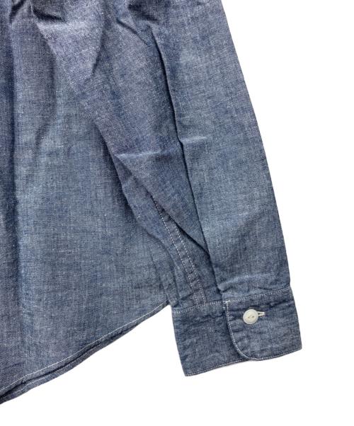 Hysteric Glamour（ヒステリックグラマー）Hysteric Glamour (ヒステリックグラマー) BIG YANK (ビッグヤンク) HYS SOUNDS プリント 長袖 シャンブレー ワーク シャツ インディゴ サイズ:M 未使用品の古着・服飾アイテム