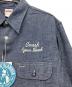 中古・古着 Hysteric Glamour (ヒステリックグラマー) BIG YANK (ビッグヤンク) HYS SOUNDS プリント 長袖 シャンブレー ワーク シャツ インディゴ サイズ:M 未使用品：13000円