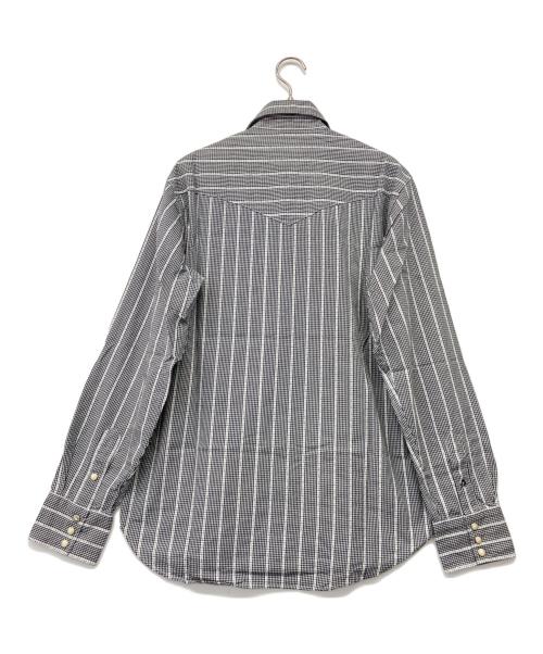 Hysteric Glamour（ヒステリックグラマー）Hysteric Glamour (ヒステリックグラマー) ヒッコリーストライプウエスタンワークシャツ ブラック サイズ:L 未使用品の古着・服飾アイテム