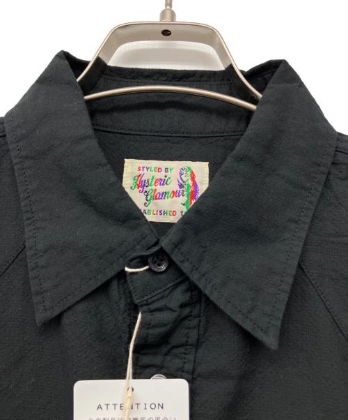 Hysteric Glamour（ヒステリックグラマー）Hysteric Glamour (ヒステリックグラマー) RABBIT LUCK刺繍 長袖ウエスタンシャツ ブラック サイズ:L 未使用品の古着・服飾アイテム