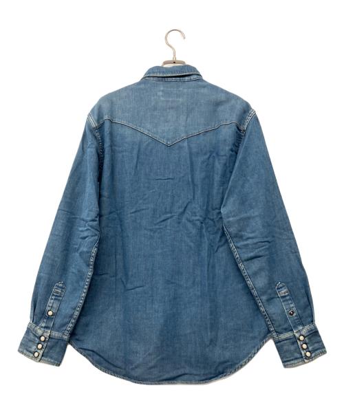 Hysteric Glamour（ヒステリックグラマー）Hysteric Glamour (ヒステリックグラマー) 裏地総柄ウェスタンデニムシャツ インディゴ サイズ:L 未使用品の古着・服飾アイテム