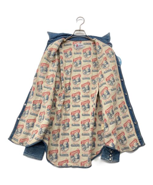Hysteric Glamour（ヒステリックグラマー）Hysteric Glamour (ヒステリックグラマー) 裏地総柄ウェスタンデニムシャツ インディゴ サイズ:L 未使用品の古着・服飾アイテム