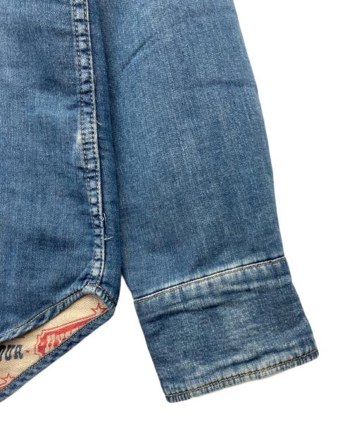 Hysteric Glamour（ヒステリックグラマー）Hysteric Glamour (ヒステリックグラマー) 裏地総柄ウェスタンデニムシャツ インディゴ サイズ:L 未使用品の古着・服飾アイテム