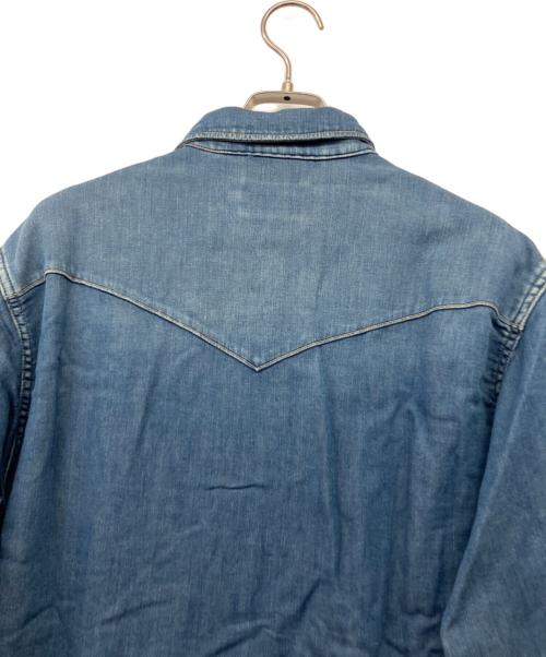 Hysteric Glamour（ヒステリックグラマー）Hysteric Glamour (ヒステリックグラマー) 裏地総柄ウェスタンデニムシャツ インディゴ サイズ:L 未使用品の古着・服飾アイテム