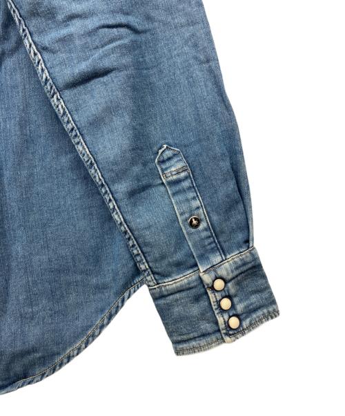 Hysteric Glamour（ヒステリックグラマー）Hysteric Glamour (ヒステリックグラマー) 裏地総柄ウェスタンデニムシャツ インディゴ サイズ:L 未使用品の古着・服飾アイテム