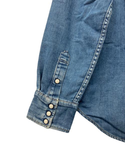 Hysteric Glamour（ヒステリックグラマー）Hysteric Glamour (ヒステリックグラマー) 裏地総柄ウェスタンデニムシャツ インディゴ サイズ:L 未使用品の古着・服飾アイテム