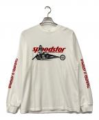 Hysteric Glamourヒステリックグラマー）の古着「SPEEDSTER プリント リブ付Tシャツ」｜ホワイト
