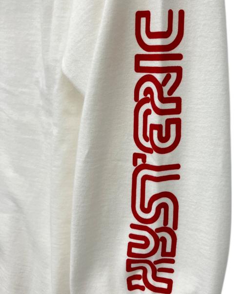Hysteric Glamour（ヒステリックグラマー）Hysteric Glamour (ヒステリックグラマー) SPEEDSTER プリント リブ付Tシャツ ホワイト サイズ:Mの古着・服飾アイテム