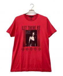 Thee Hysteric XXX（ジィ ヒステリックトリプルエックス）の古着「THEE HYSTERIC XXX DAM/LET THERE BE DARK pt Tシャツ」｜レッド
