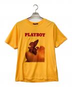 Hysteric Glamour×PLAY BOYヒステリックグラマー×プレイボーイ）の古着「SPRING 2019 COVER Tシャツ」｜イエロー