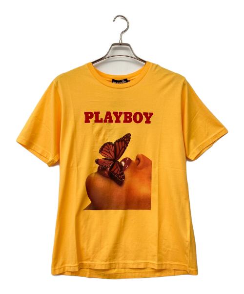 Hysteric Glamour（ヒステリックグラマー）Hysteric Glamour (ヒステリックグラマー) PLAY BOY (プレイボーイ) SPRING 2019 COVER Tシャツ イエロー サイズ:Mの古着・服飾アイテム