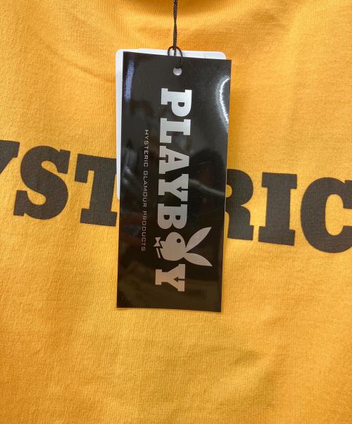 Hysteric Glamour（ヒステリックグラマー）Hysteric Glamour (ヒステリックグラマー) PLAY BOY (プレイボーイ) SPRING 2019 COVER Tシャツ イエロー サイズ:Mの古着・服飾アイテム