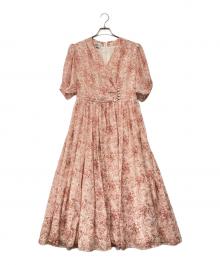 LAURA ASHLEY（ローラ アシュレイ）の古着「80's ヴィンテージマキシワンピ」｜ライトピンク