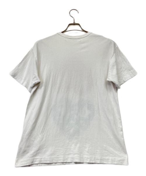 PLAY COMME des GARCONS（プレイコムデギャルソン）PLAY COMME des GARCONS (プレイコムデギャルソン) ハートロゴプリントTシャツ ホワイト サイズ:Lの古着・服飾アイテム
