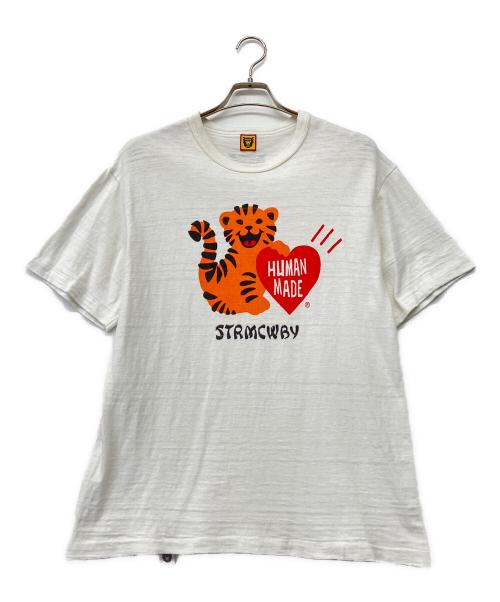 HUMAN MADE（ヒューマンメイド）HUMAN MADE (ヒューマンメイド) HM 17 T-SHIRT 1808 ホワイト サイズ:Lの古着・服飾アイテム