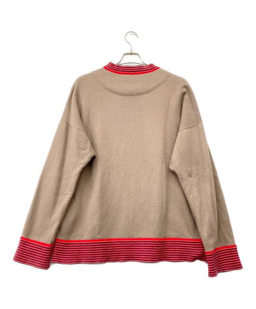 Vivienne Westwood man（ヴィヴィアン ウェストウッド マン）Vivienne Westwood man (ヴィヴィアン ウェストウッド マン) ENDANGERED SPECIES OWL SWEAT SHIRT ベージュ×レッド サイズ:48の古着・服飾アイテム