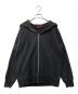 SUPREME（シュプリーム）の古着「Rib Logo Zip Up Hoodie」｜ブラック